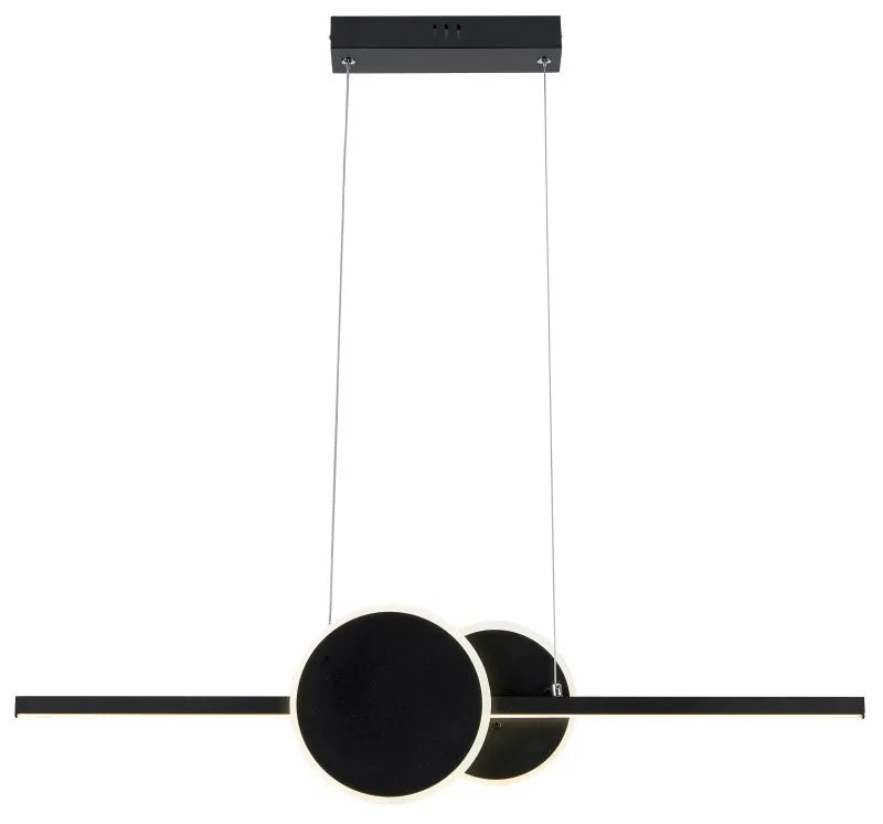 REALITY Gendra LED pendant lamp, sand black. LED 4000K 23W...