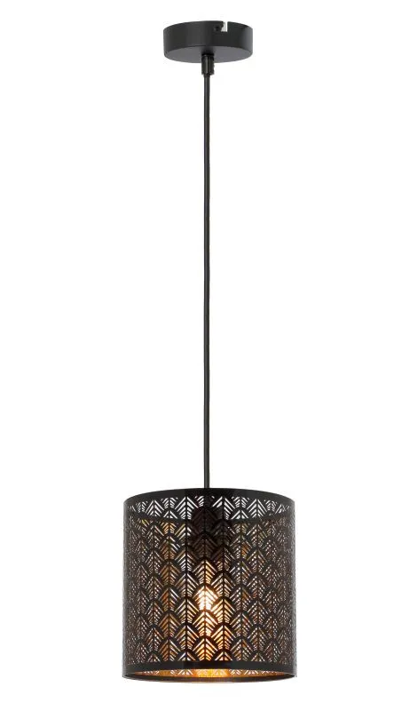 REALITY Tuluza 1lt pendant shade D20*H20cmfabric shade bla...