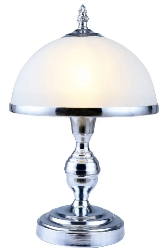 REALITY Lindgard  Table lamp, chrome, shade with chrome me...