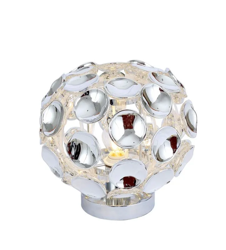 REALITY Ontario 1lt table lamp,chrome1*E14 40W bulb not in...