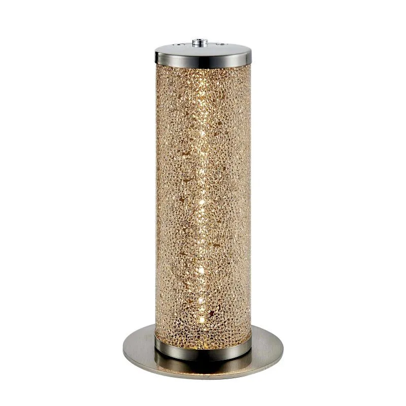 REALITY Sonox Table lamp, satin nickel LED touch dimmable....