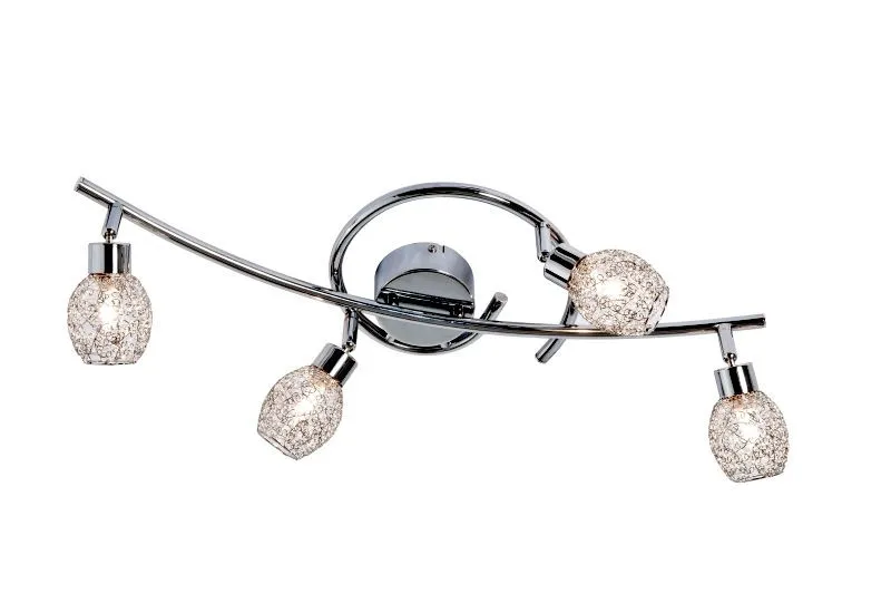 REALITY Mesh  4lt Spot lamp,chrome shade mesh Dia:8cm cano...