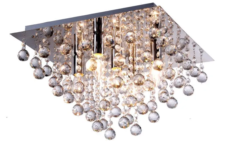 REALITY Lancaster crystal  Ceiling lamp, chrome Crystal ha...