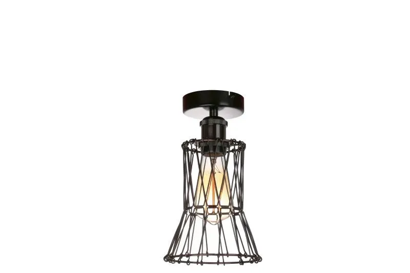 REALITY Cameleon Ceiling Lampmetal shiny black1xE27 socket...