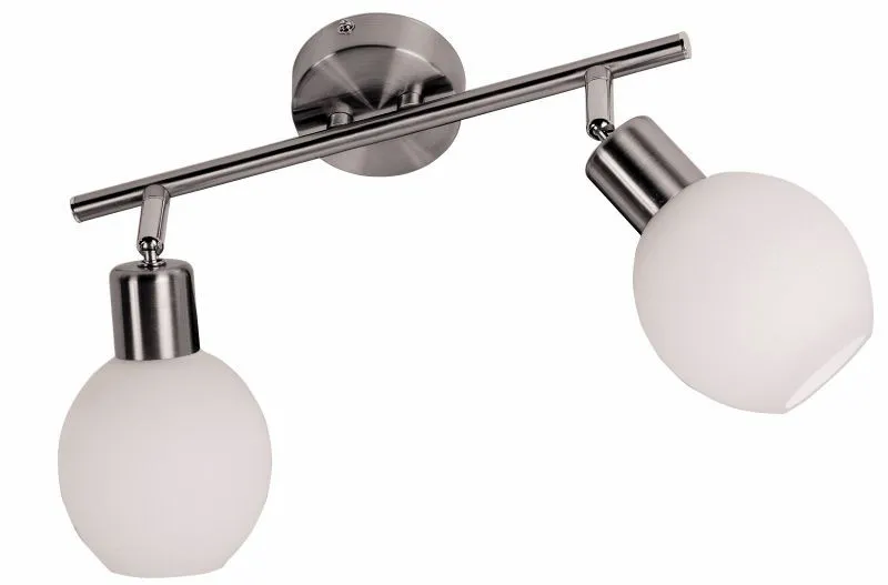 REALITY Cortez  Spot lamp, satin nickel 2*E14 max 40W, bul...
