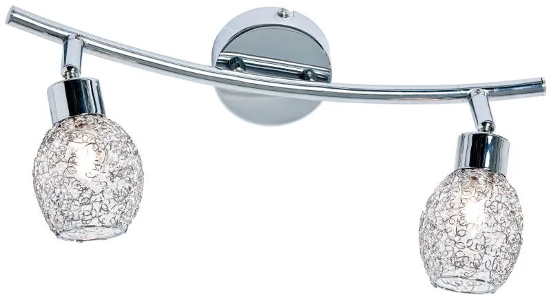 REALITY Mesh  2lt Spot lamp,chrome shade mesh Dia:8cm cano...