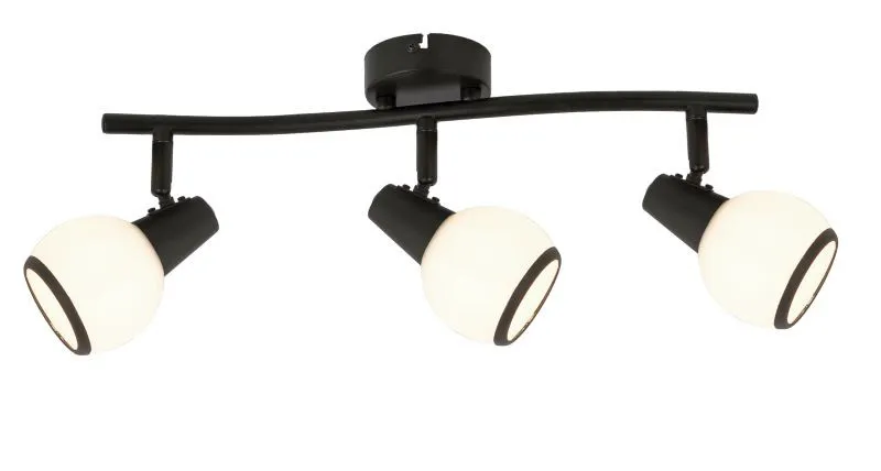 REALITY Loris  Spot lamp,sand black/white glass Dia:8cmcan...