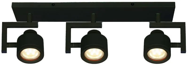 REALITY Alenis 2 Spot lamp,sand black 3*GU10 ,bulb not inc...