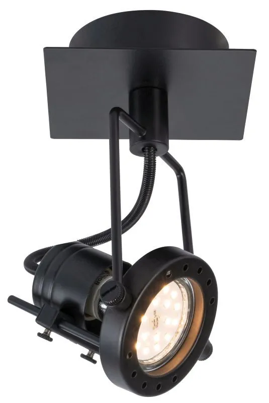 REALITY Fiji 2 1lt spot black.GU10*1 bulb not incl.Canopy:...