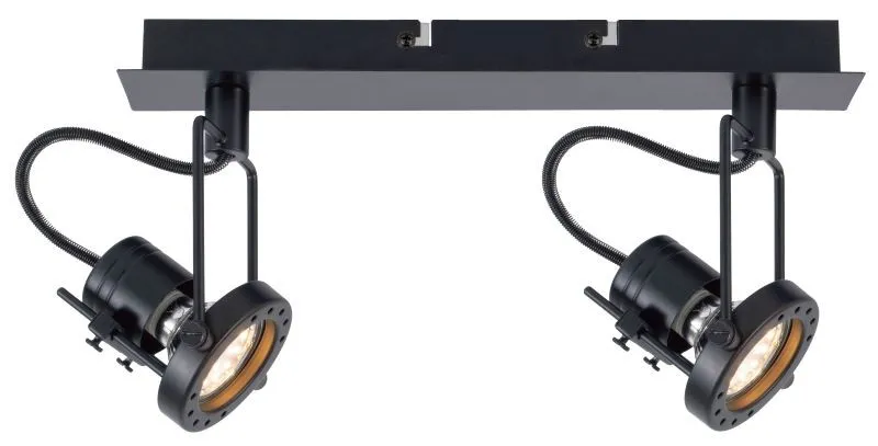 REALITY Fiji 2 1lt spot black,GU10*2 bulb not incl.canopy:...