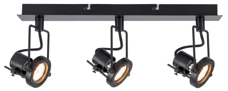 REALITY Fiji 2 3lt spot black，GU10*3 bulb not incl. canopy...