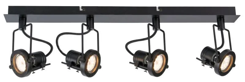 REALITY Fiji 2 4lt spot black，GU10*4 bulb not incl. canopy...