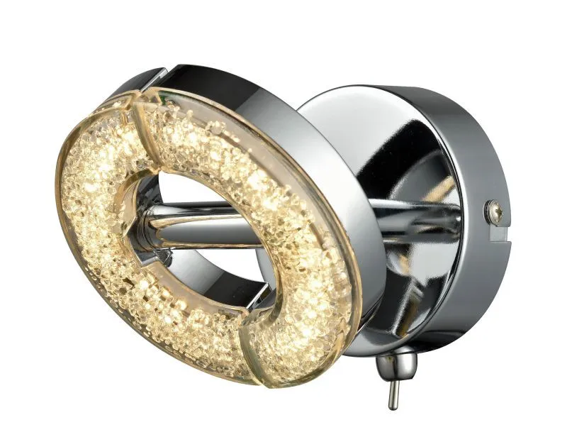 REALITY Semic 2lt Spot lamp,chromeDia.10cm acrylic shade w...