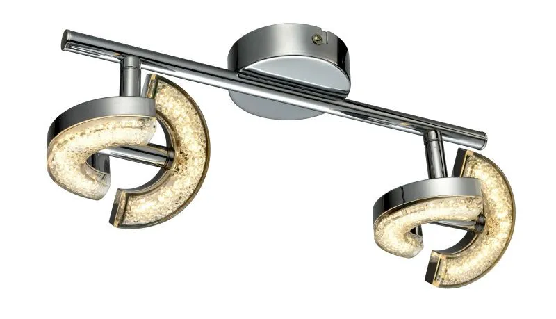 REALITY Semic 4lt Spot lamp,chromeDia.10cm acrylic shade w...