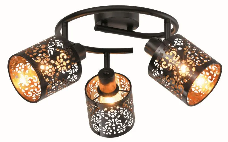 REALITY Kiga 3t spot G shape,satin nickel+silver PS shade/...