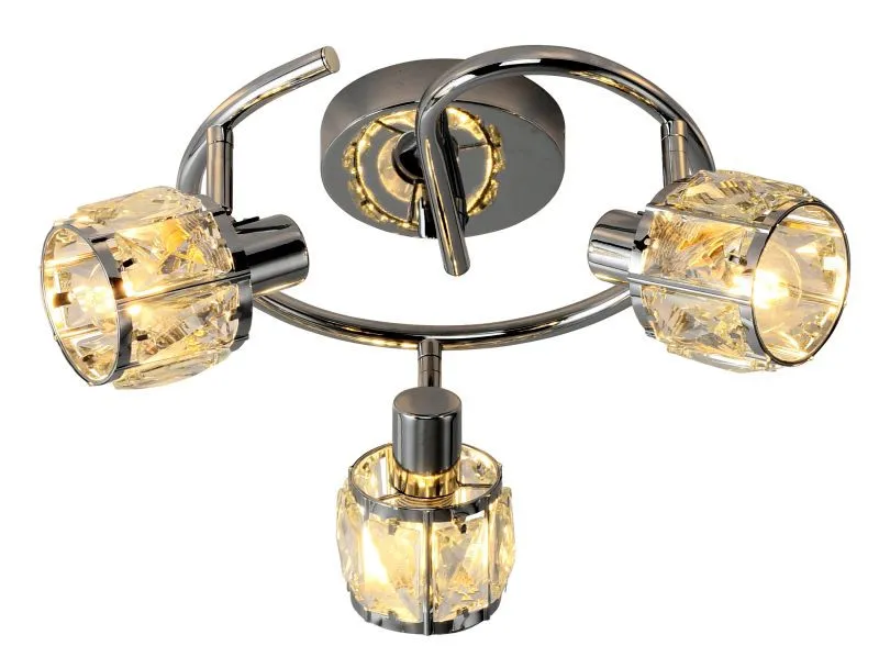 REALITY Crownie 3lt spot,satin nickelmetal+crystal230V 50H...