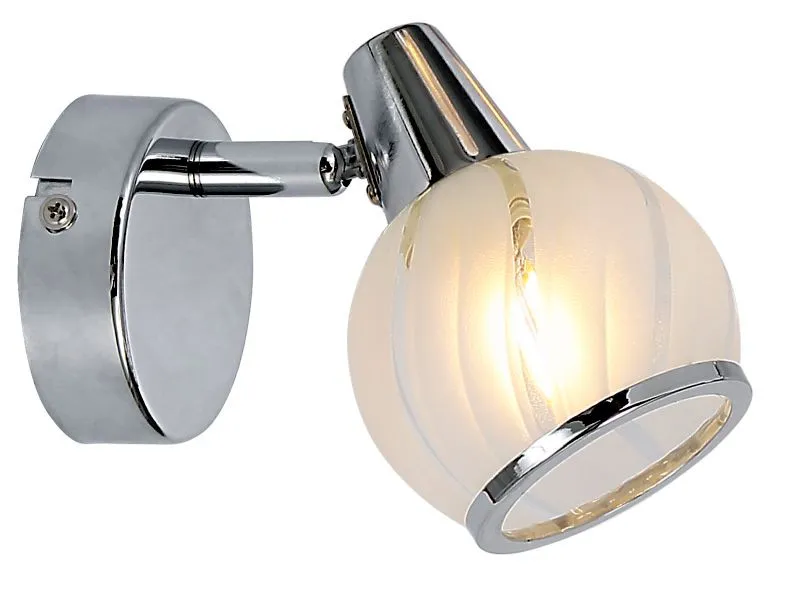 REALITY Megan 1lt spot lamp,chrome1*E14 bulb excl.sand-bla...