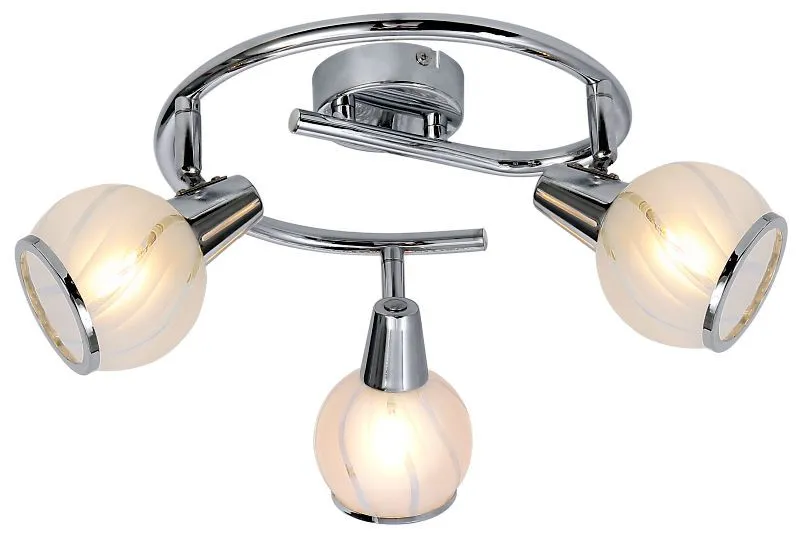 REALITY Megan  3lt G spot lamp,chrome3*E14 bulb excl.sand-...