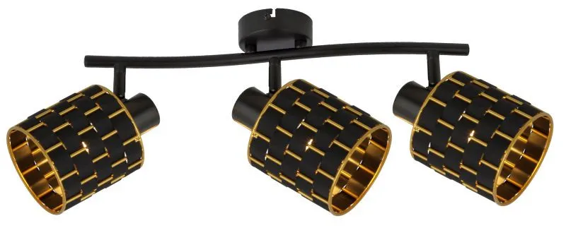 REALITY Thiago spot 3-ltmetal black+PS shade3 x E14, max. ...