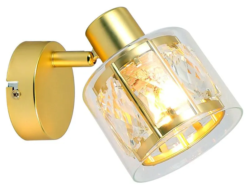 REALITY Elmo 1lt spot lamp,galvanized gold matt1*E14,bulb ...