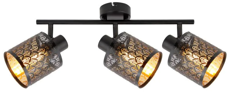 REALITY Tuluza spot 3-ltmetal matt black+PS shade outside ...