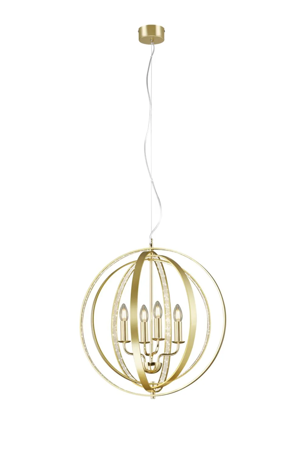 Trio CANDELA Beltéri függeszték E14 40W sárgaréz