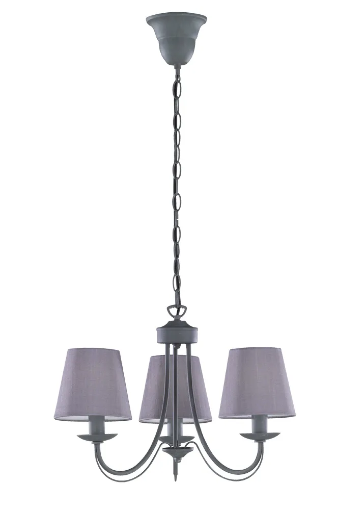 Trio CORTEZ Függeszték E14 3x28W szürke