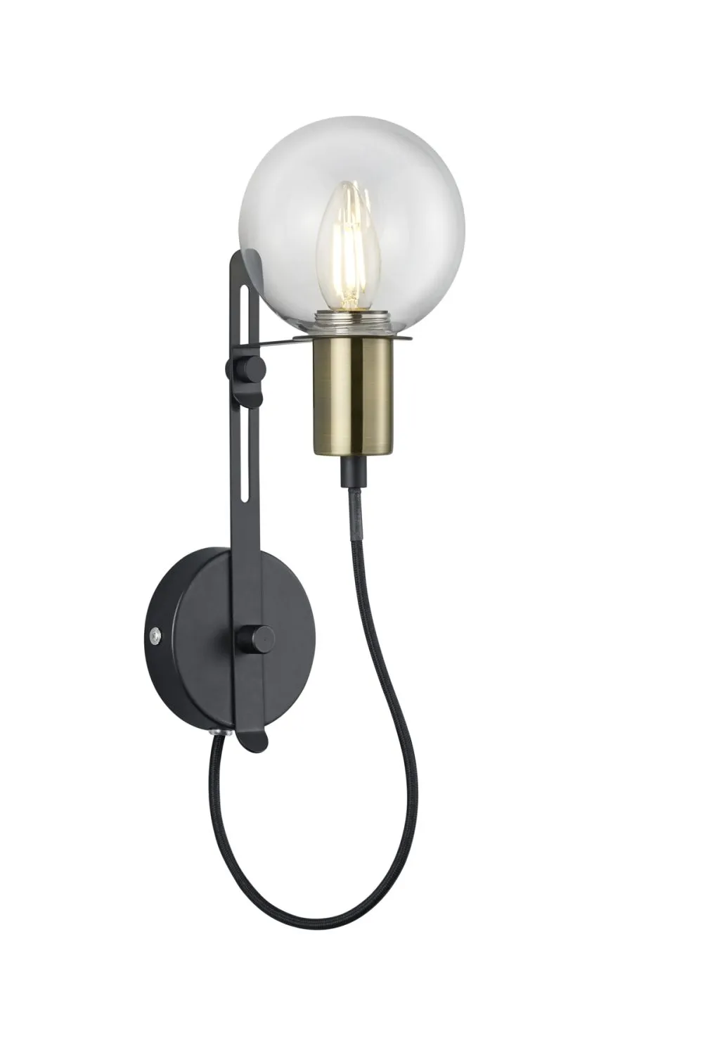 Trio NACHO Fali lámpa üveg átlátszó