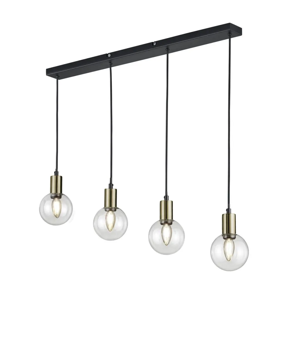 Trio NACHO Beltéri függeszték E14 4x28W fekete