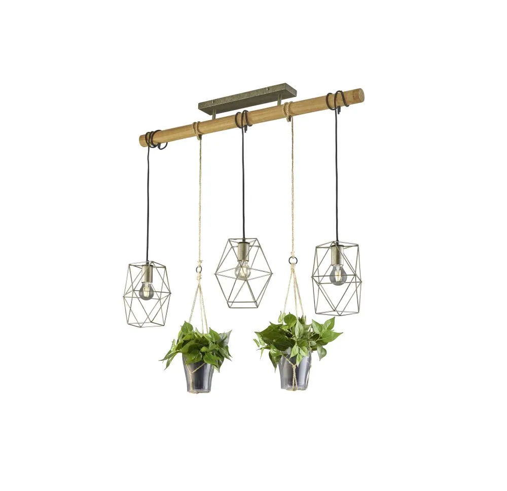 Trio PLANT Függeszték E27 3x40W nikkel