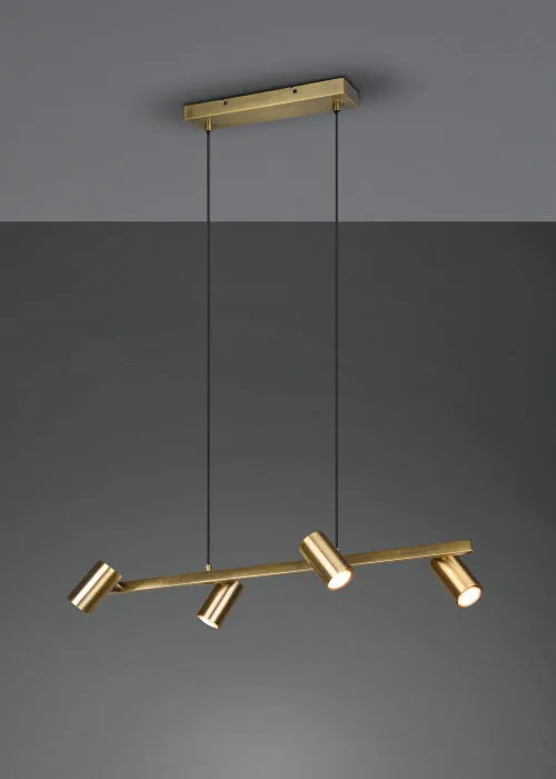 TRIO MARLEY függeszték excl.4xGU10 ↕150cm ↔80cm ↗ 18cm...