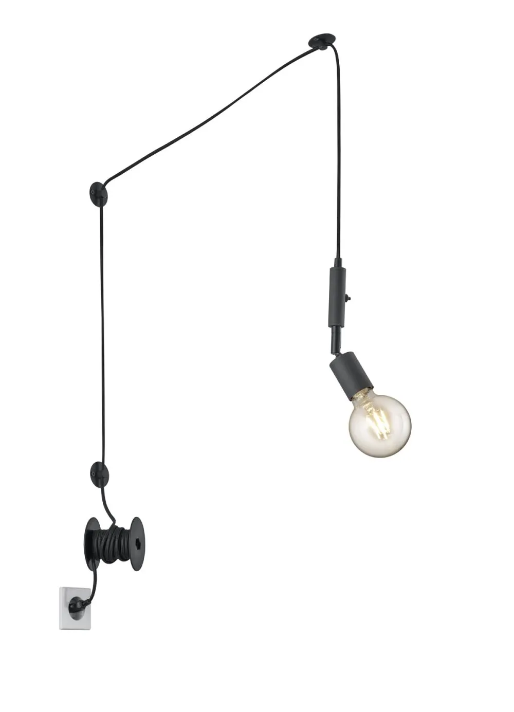 Trio STELLA Beltéri függeszték E27 42W fekete