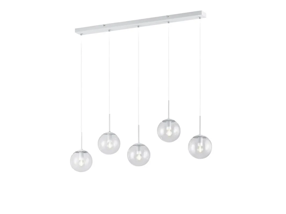 Trio BALINI Beltéri függeszték E14 5x28W fehér