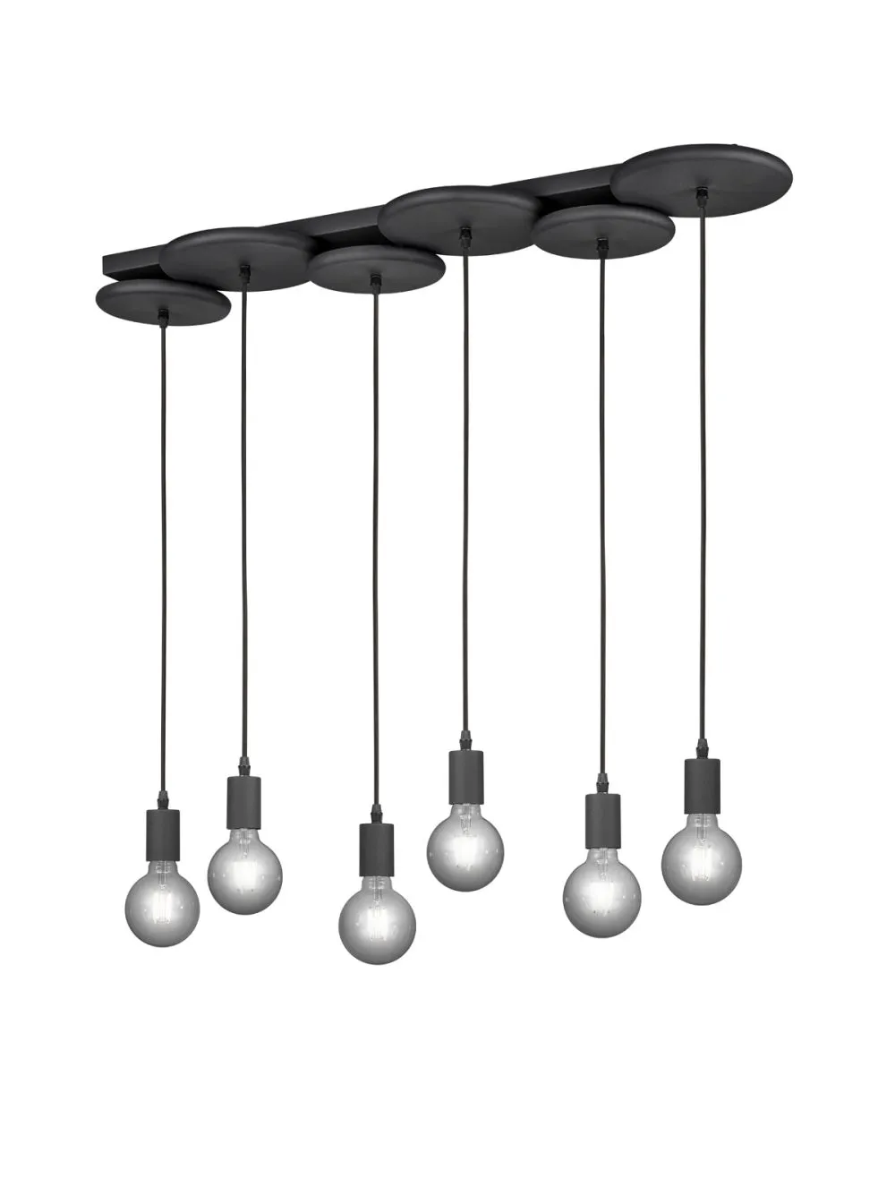 Trio DISCUS Függeszték E27 6x28W fekete /KIFUTÓ!! Csak a k...