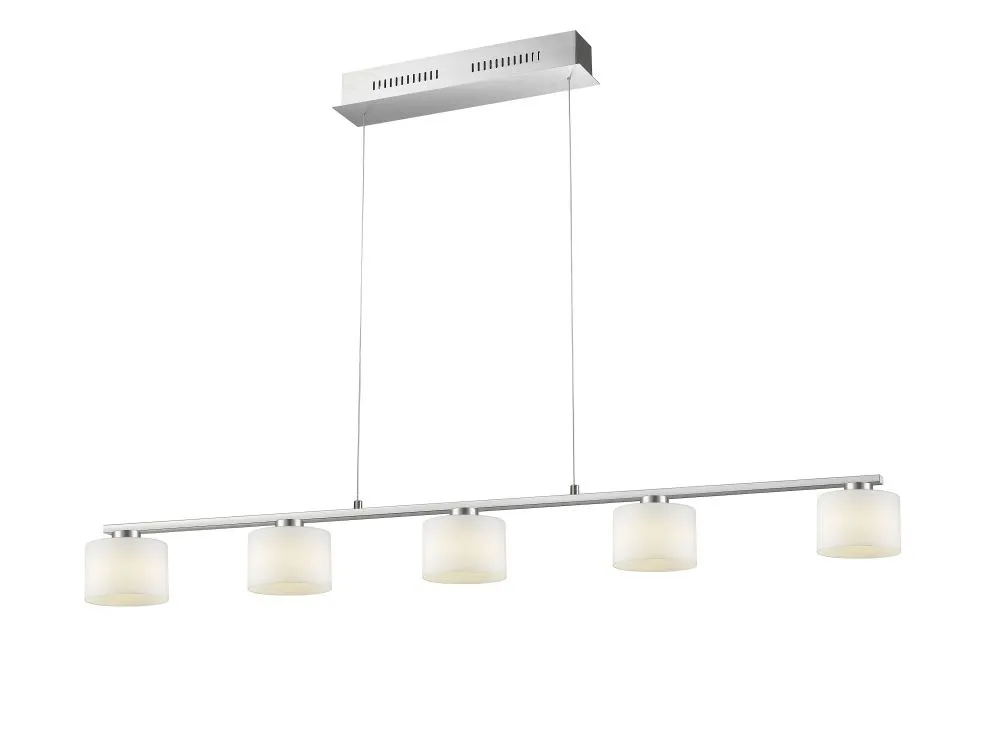 Trio ALEGRO Függeszték LED 5x6W króm