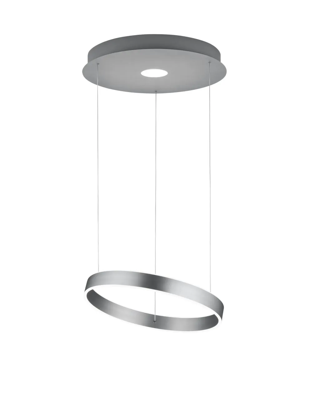 Trio LOGAN Függeszték LED 45W meleg fehér 4000lm nikkel