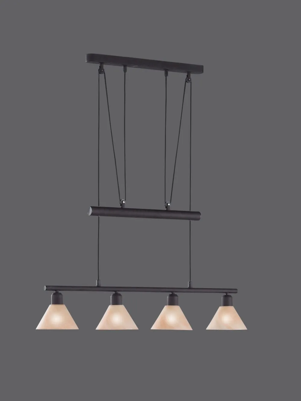 Trio STAMINA Beltéri függeszték E14 4x40W rozsda