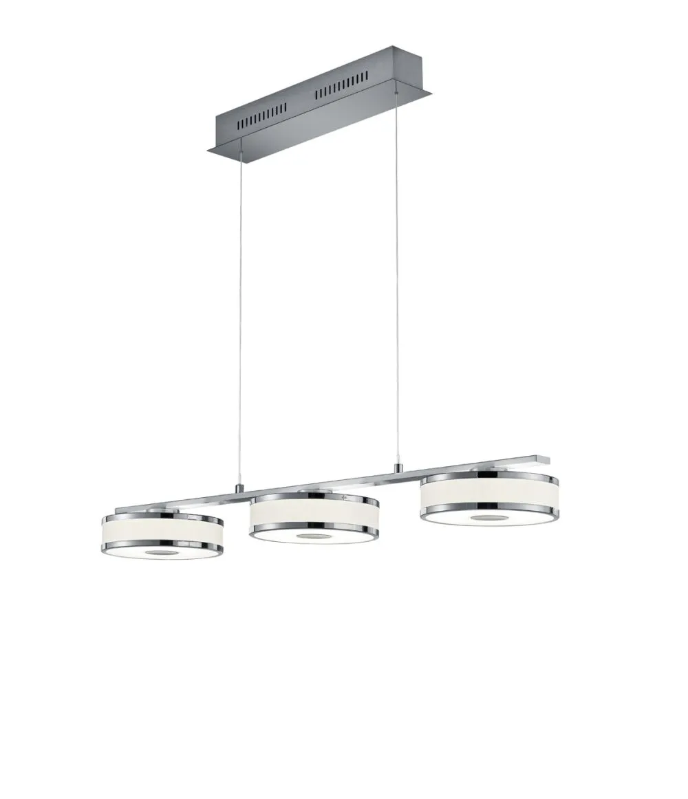 Trio AGENTO Beltéri függeszték LED 3x7W meleg fehér 750lm ...