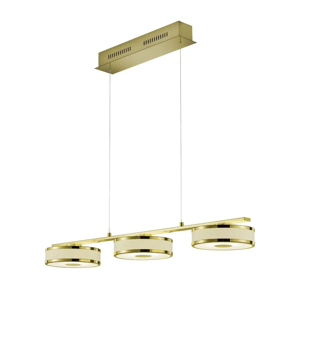 Trio AGENTO Beltéri függeszték LED 3x7W meleg fehér 750lm ...