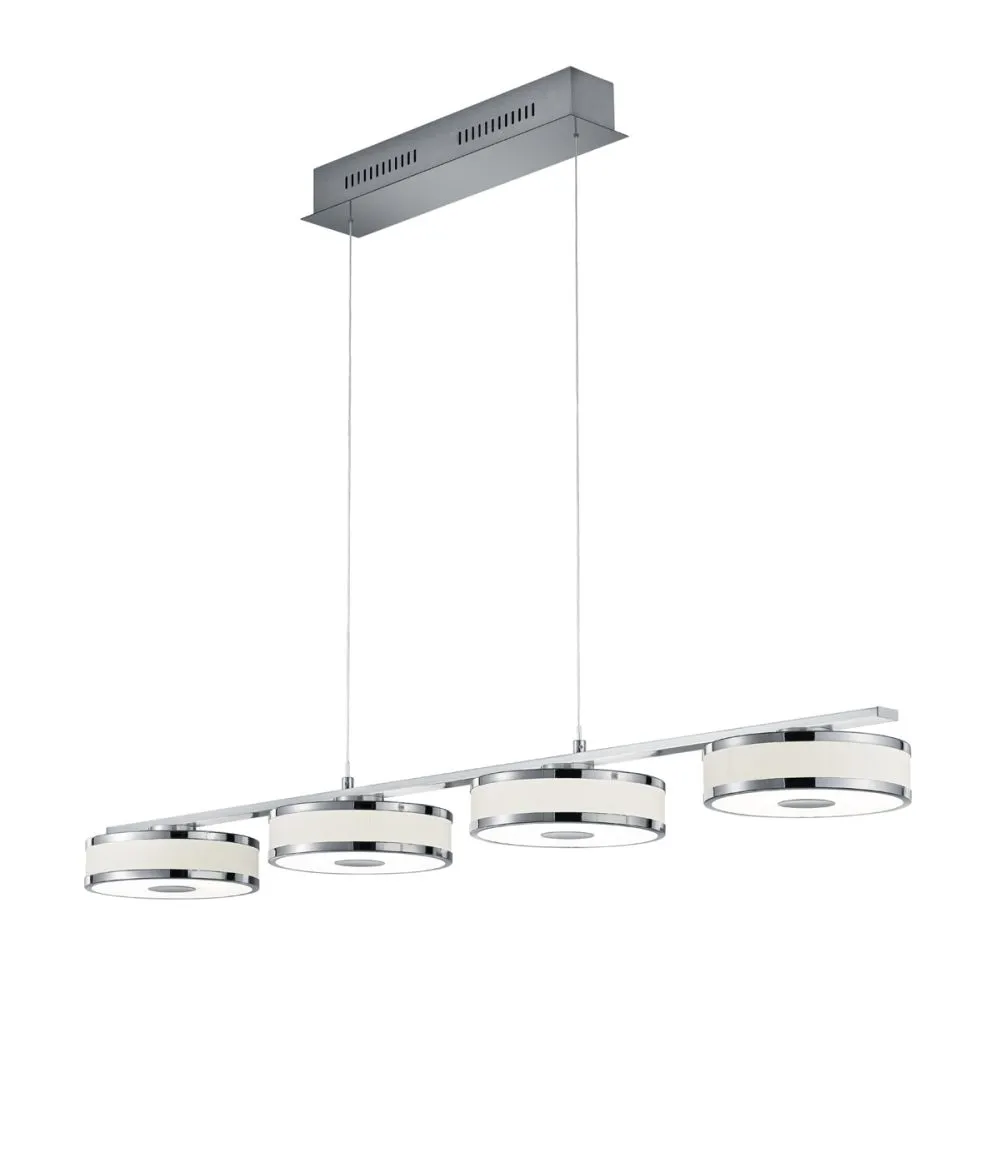 Trio AGENTO Beltéri függeszték LED 4x7W meleg fehér 750lm ...