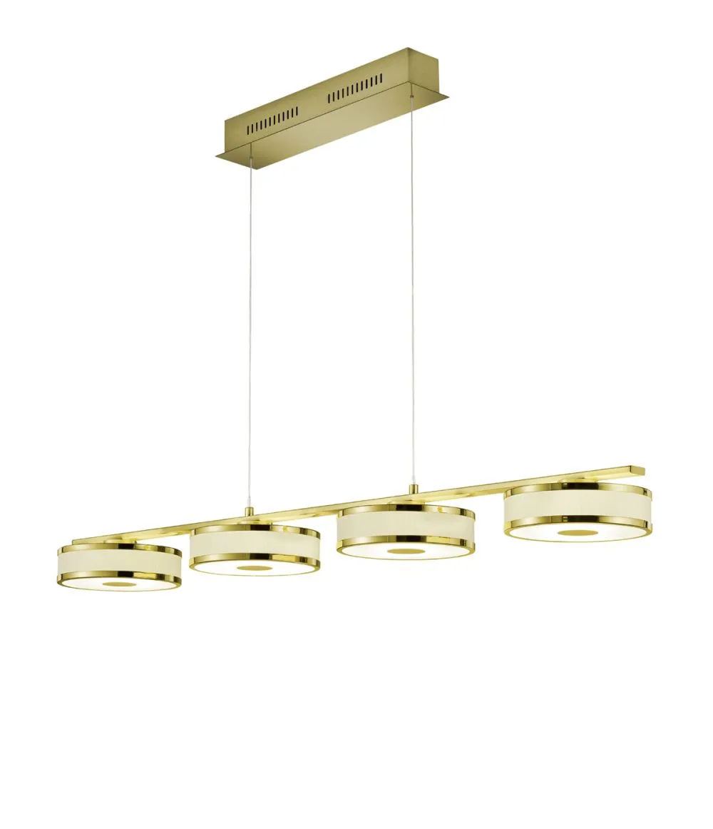 Trio AGENTO Függeszték LED 4x7W sárgaréz