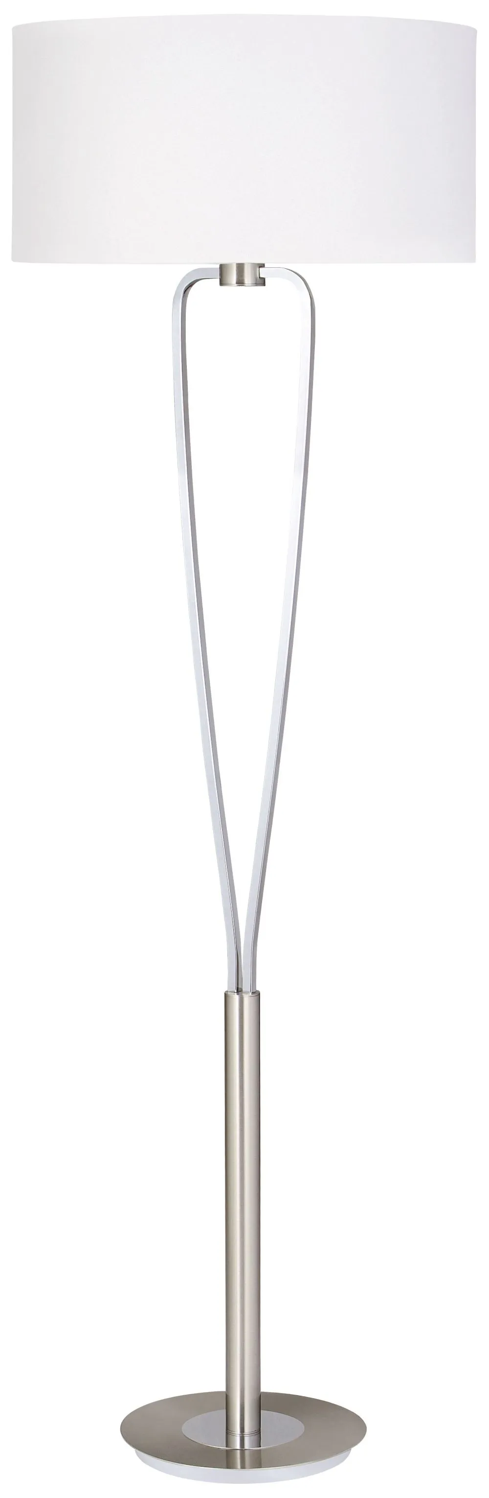 Trio PARIS II Beltéri állólámpa E27 1x60W króm, fehér...