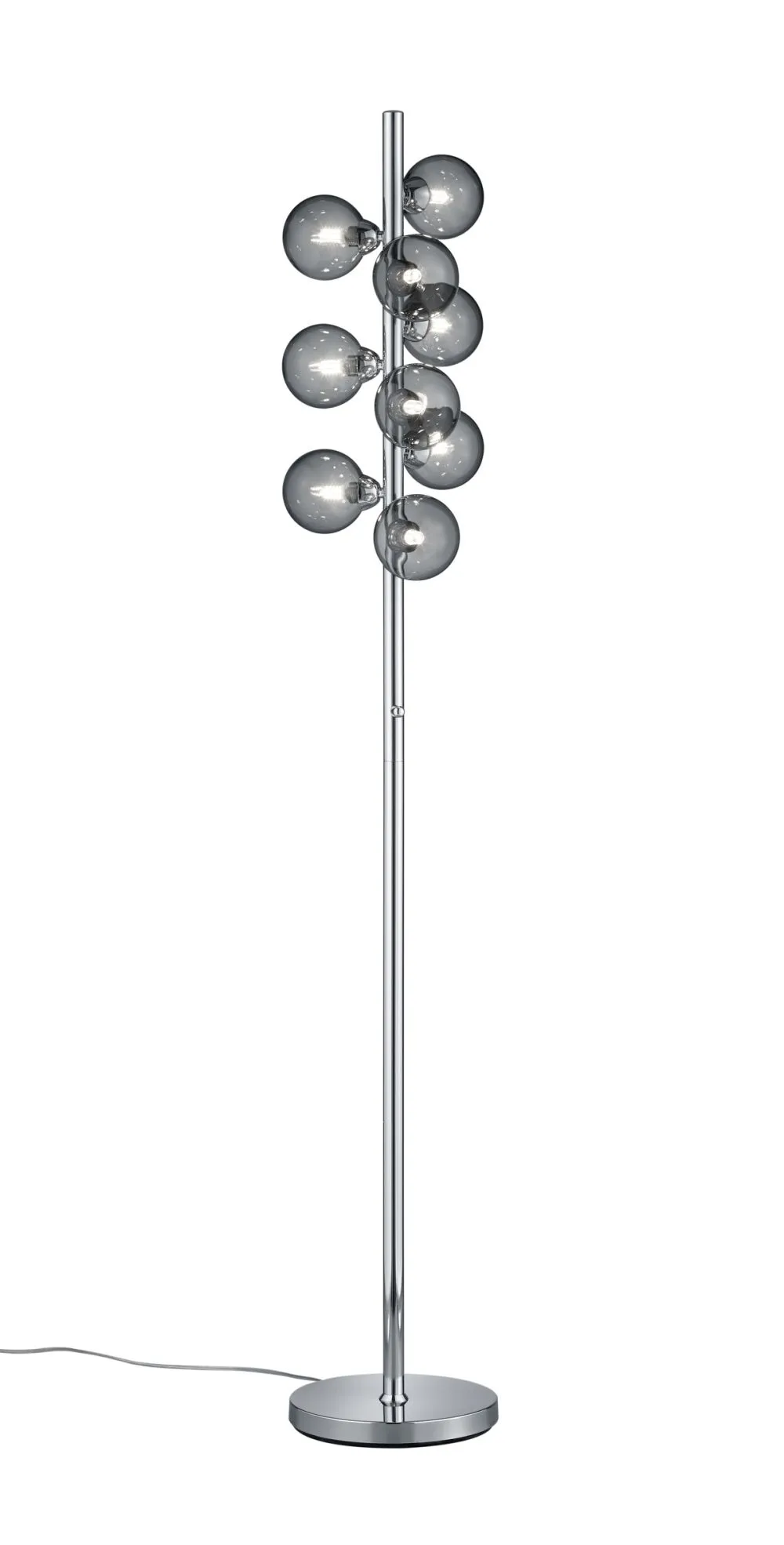 Trio ALICIA Beltéri állólámpa G9 9x5W króm, szürke