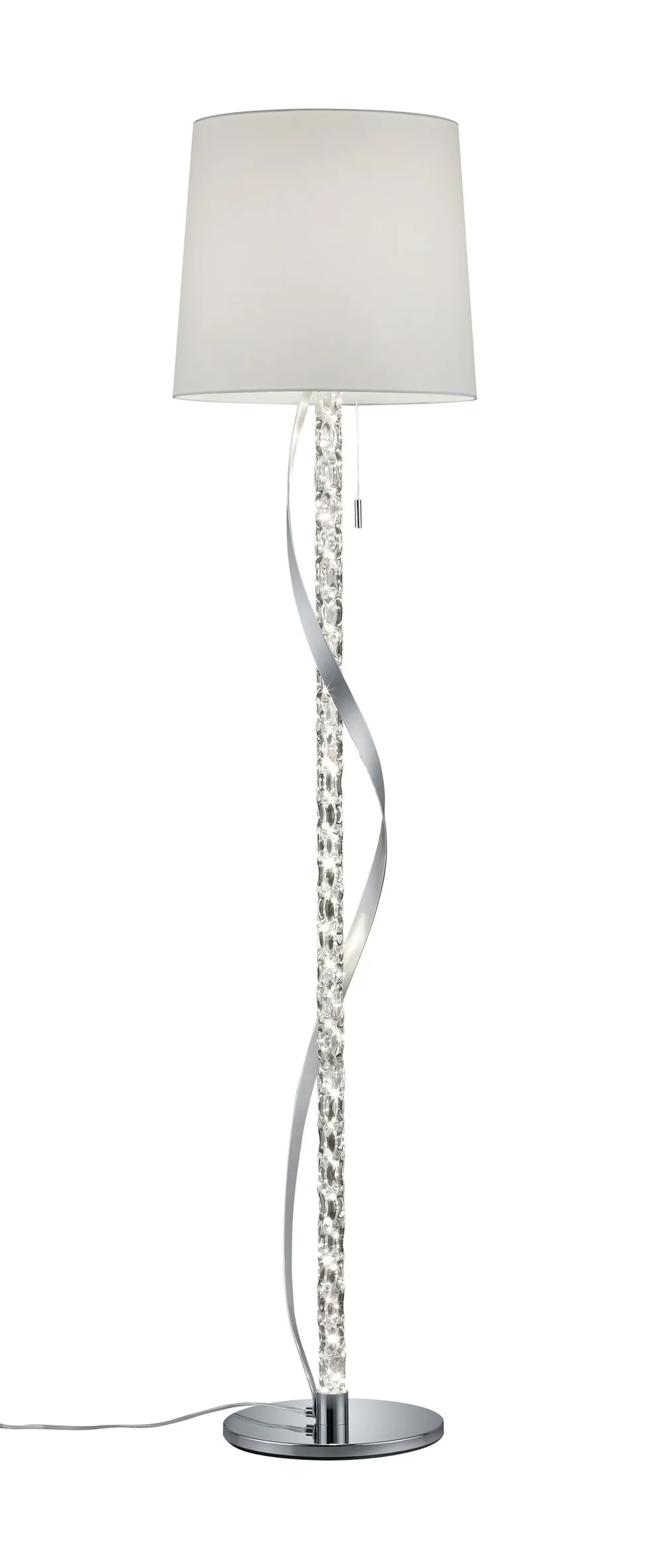 Trio CANNES Beltéri állólámpa E27 1x60W króm, fehér