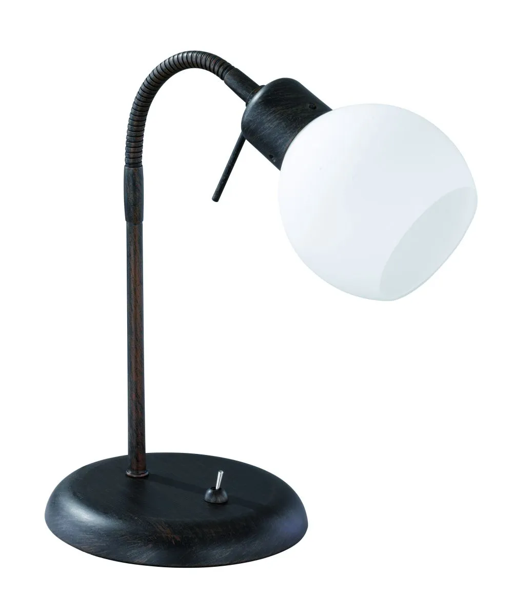 Trio FREDDY Íróasztali lámpa E14 40W rozsda 