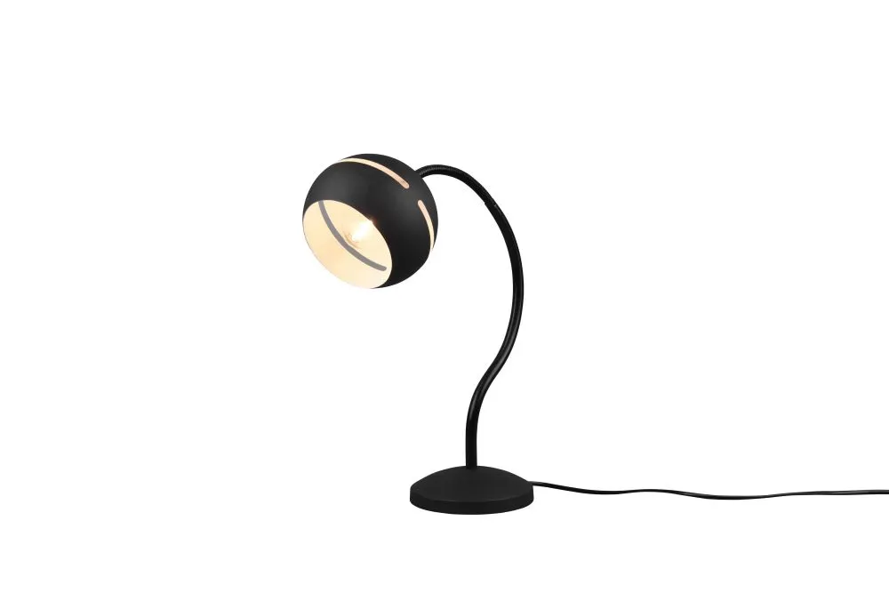 Trio Fletcher Íróasztali lámpa E14 20W fekete