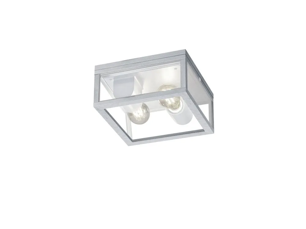 Trio GARONNE Kültéri mennyezeti lámpa E27 2x10W cink