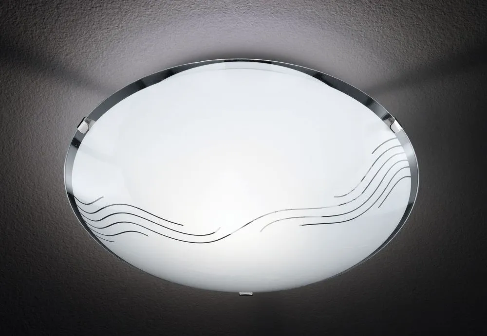 Trio NORA Beltéri mennyezeti lámpa E27 1x40W króm/fehér...