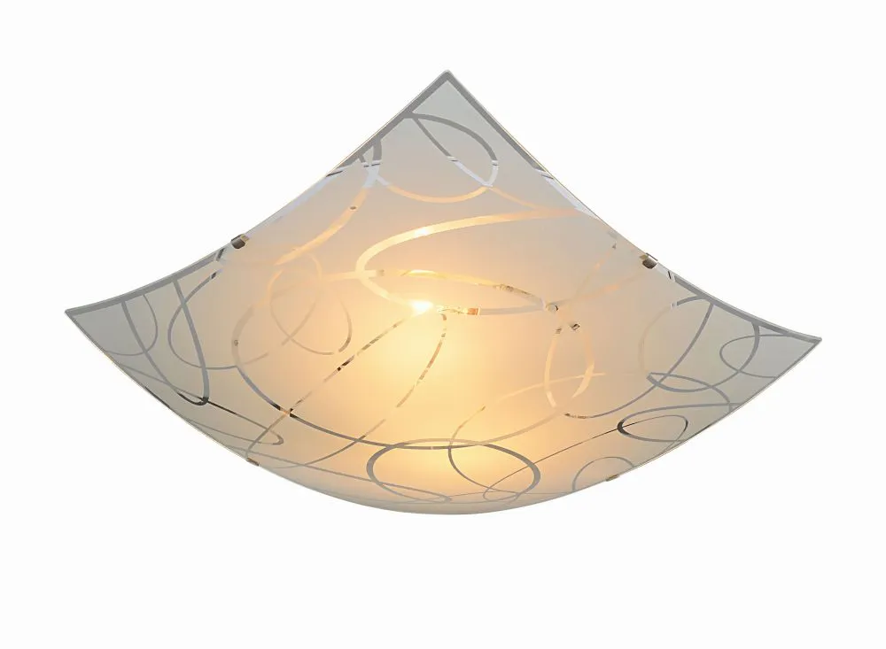 Trio SPIRELLI Beltéri mennyezeti lámpa E27 2x40W fehér/üve...