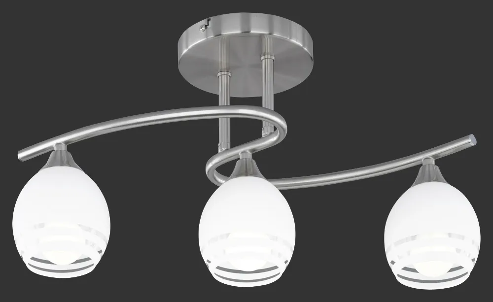 Trio CURVA Beltéri mennyezeti lámpa E14 3x40W króm